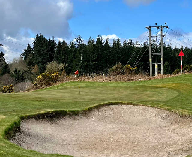 A view of a hole at Alness Golf Club.