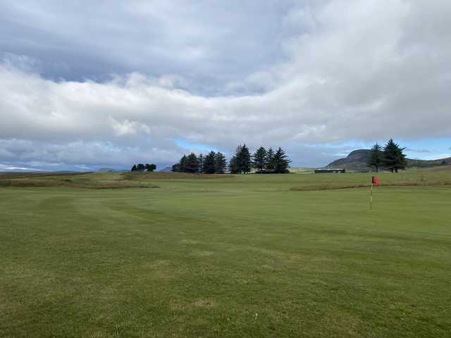 A view of green #17 at Golspie Golf Club.