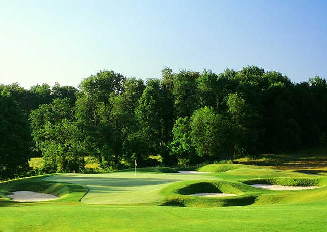 View of the 15th green at Waverly Woods Golf Course.