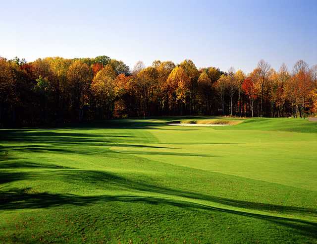 View of the 9th green at Waverly Woods Golf Course.