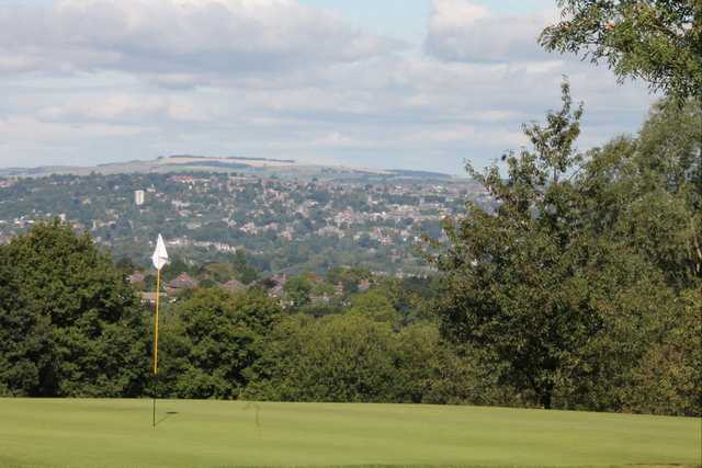 View from a green at Lees Hall Golf Club.