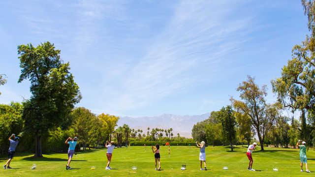 View from the driving range at Desert Island Country Club.