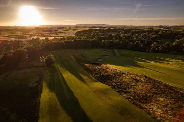 View of the 6th fairway and 7th green from Rowallan Castle Golf Club.