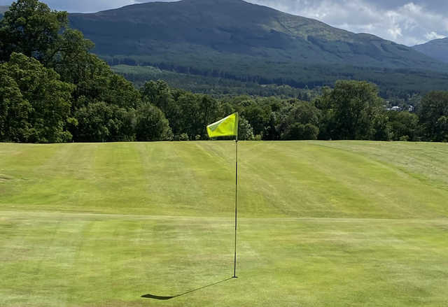 A view of the 8th hole at Killin Golf Club.