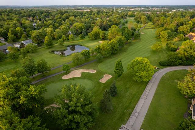 Aerial view of the Grizzly Course at The Grizzly Golf & Social Lodge.