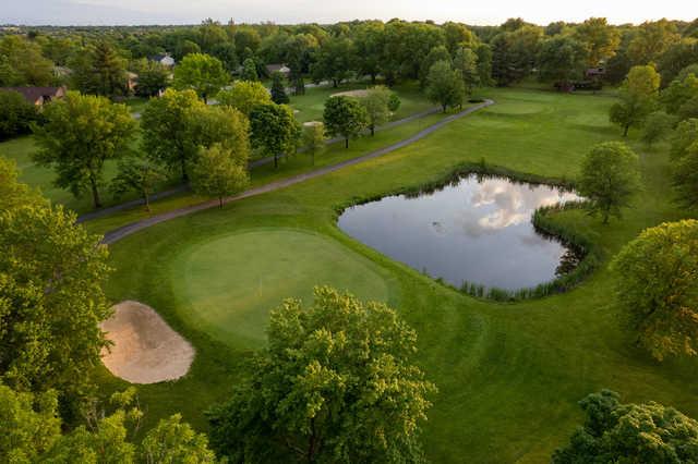 Aerial view of the Grizzly Course at The Grizzly Golf & Social Lodge.