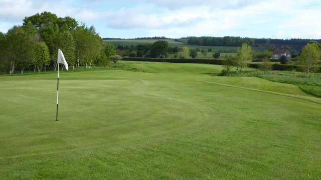 A view of the 2nd hole at Duns Golf Club.