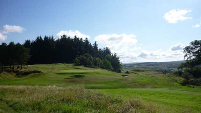 A view of a hole at Hawick Golf Club.