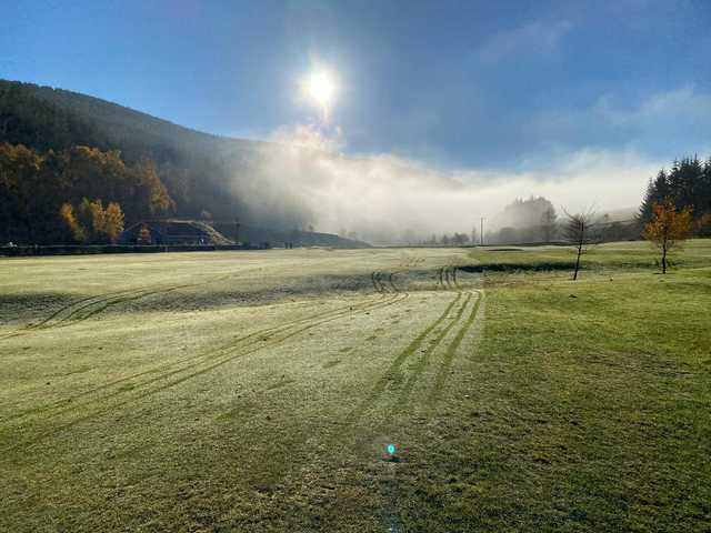 An early day view from Innerleithen Golf Club.