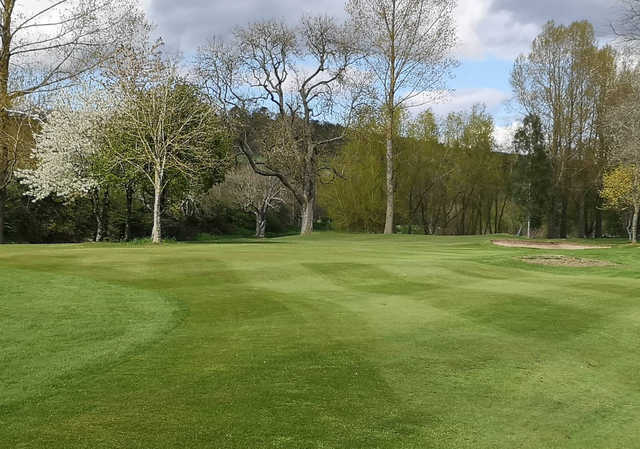 A spring day view from a fairway at St. Boswells Golf Club.