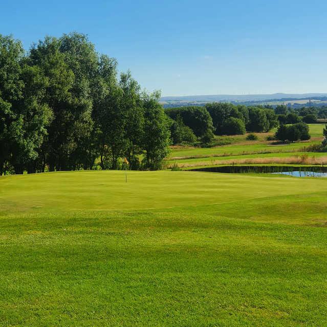 View of a green at Great Lever & Farnworth Golf Club.