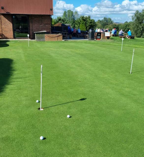 View of the putting green at Great Lever & Farnworth Golf Club.