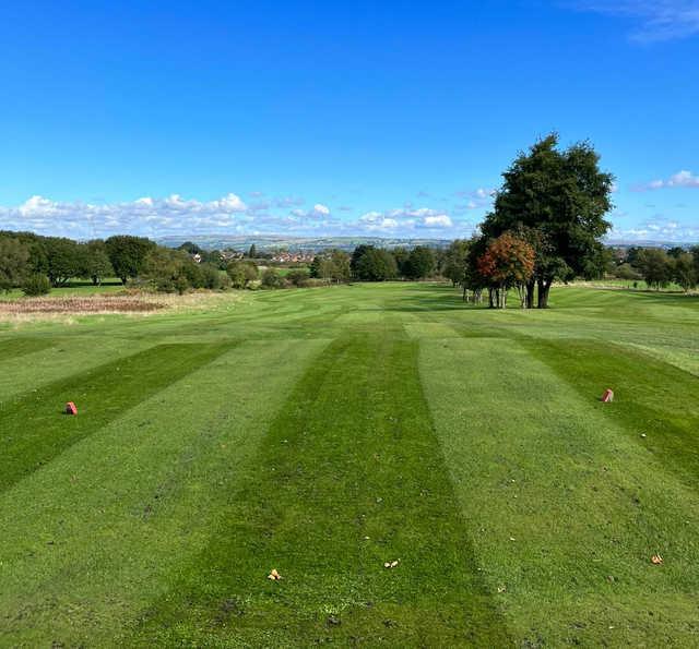 View of a tee at Great Lever & Farnworth Golf Club.
