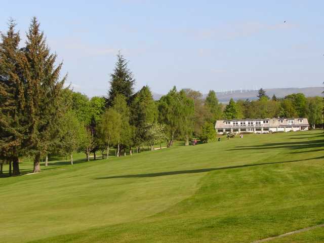 A view of the clubhouse at Dunblane New Golf Club.