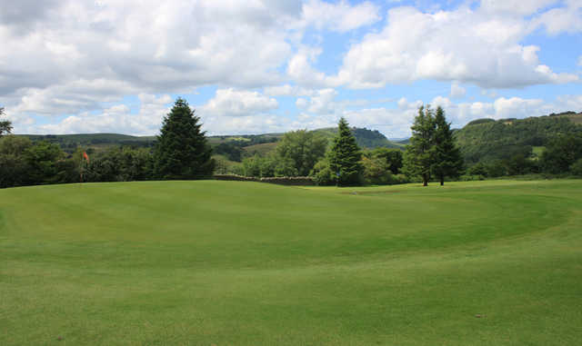 A view of a hole at Bargoed Golf Club.