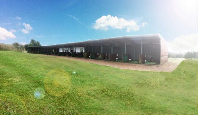 A view of the driving range at Ridgeway Golf Club.