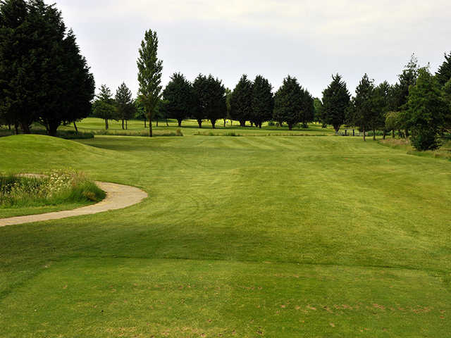 A view from tee #14 at Peterstone Lakes Golf Club.