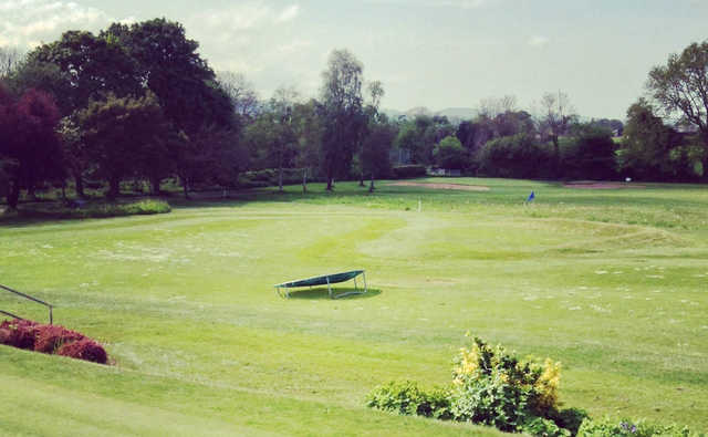 A view of a green at Denbigh Golf Club.