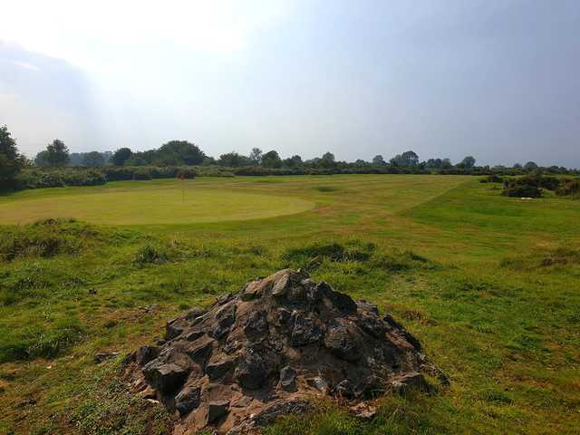 A view of a hole at Holywell Golf Club.