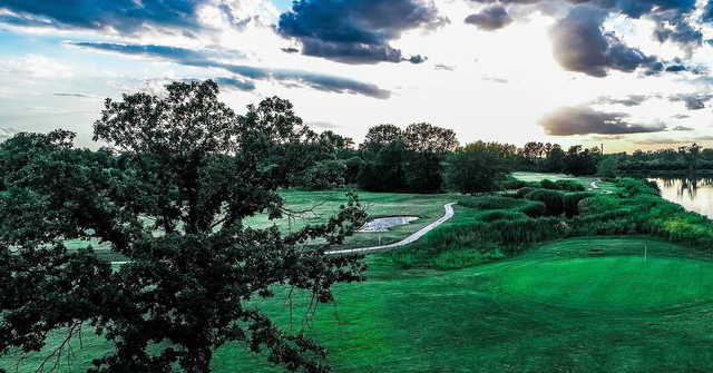A view of a green at Grand Marais Golf Club.