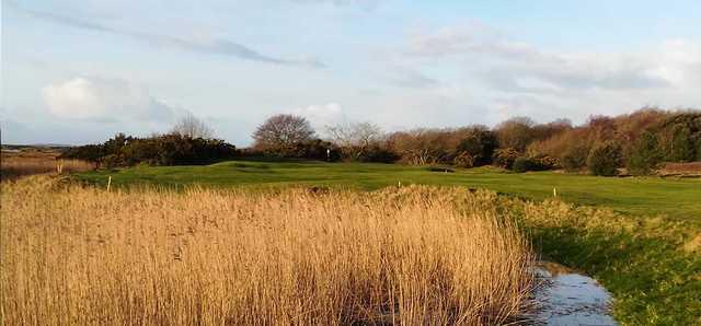 A view of a hole at Swansea Bay Golf Club.