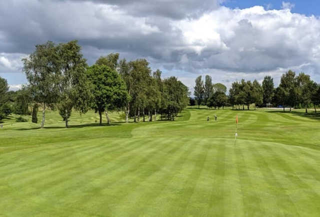 A view of a green at Plassey Golf Club.