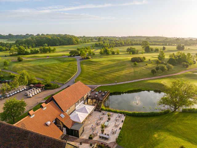 Aerial view from South Essex Golf Club.