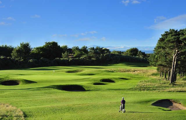 View of the 4th green at Longniddry Golf Club.