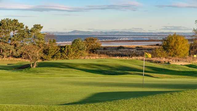 View of the 13th green at Longniddry Golf Club.