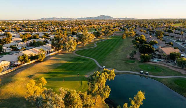 Aerial view from Western Skies Golf Club.