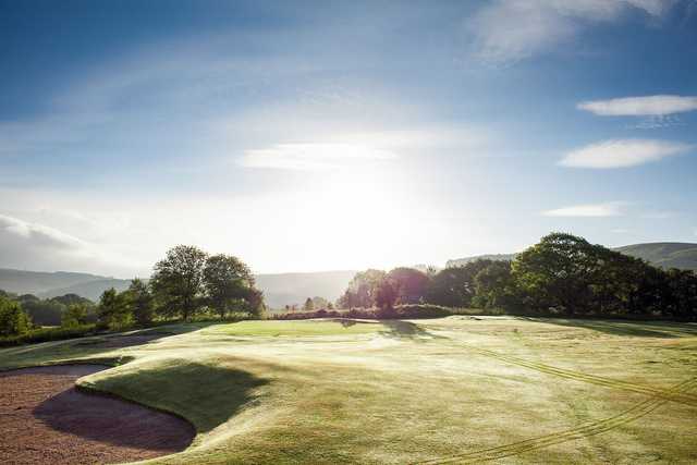 View of a green at Glynneath Golf Club.