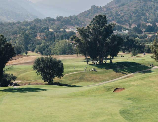 View from a tee box at Ojai Valley Inn.