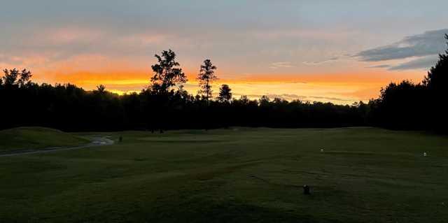 Sunset view from a tee at Bear Creek Golf Club.