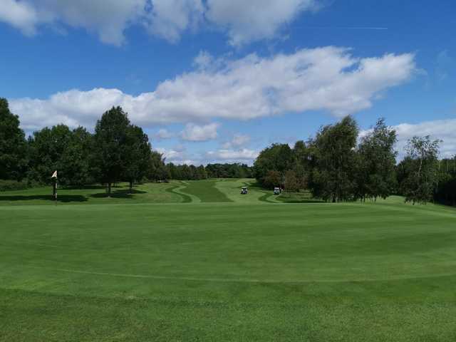 Looking back from a green at St. Mellons Golf Club.