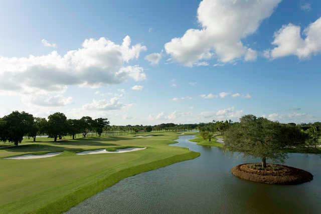 View of the 3rd fairway from the Red Tiger Course at Trump National Doral Miami.