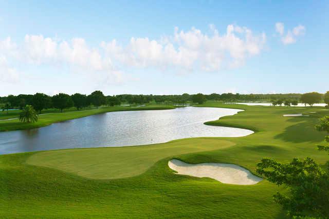 View of the 3rd green at Trump National Doral Miami - Blue Monster Course