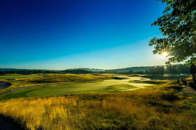 View of a green at Ballyowen Golf Club.