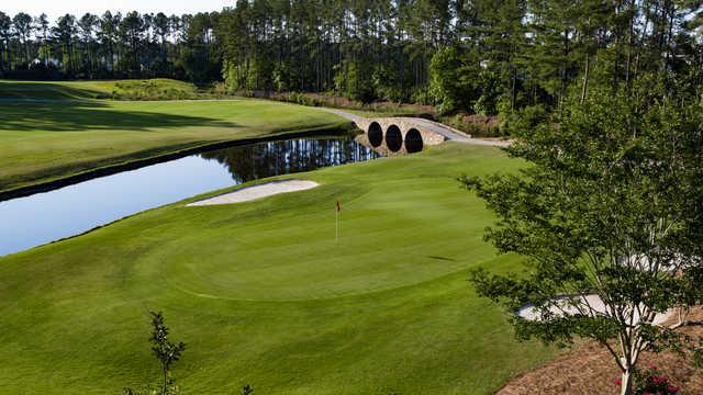 View of the 5th green from the Championship course at World Tour Golf Links.