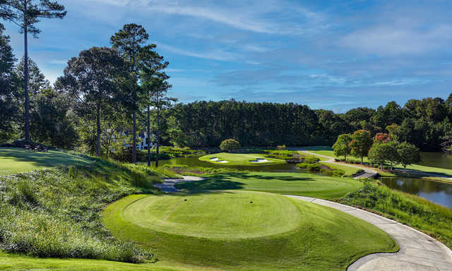 View from the 17th tee box at The River Club Golf Course.