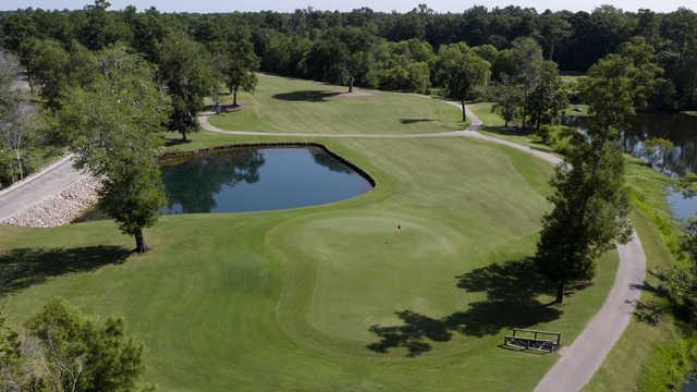 Aerial view of the 9th green from Aberdeen Country Club - Meadows Course.
