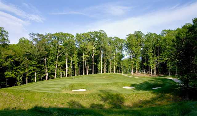 A view of the 14th green at Colonial Heritage Club