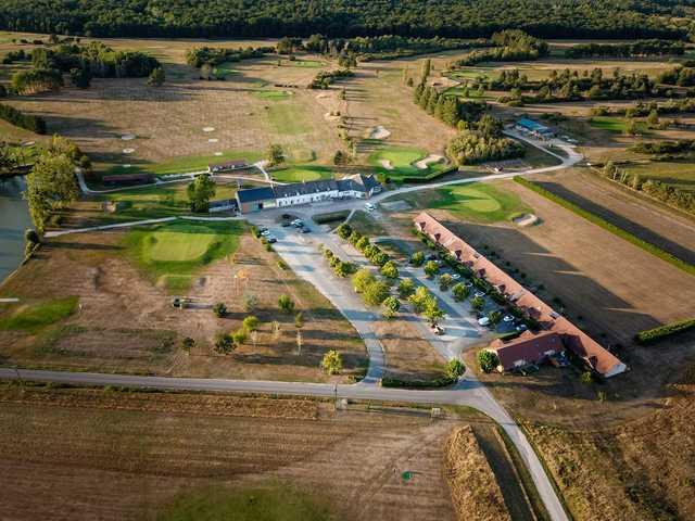 Aerial view from Marcilly Golf Club.