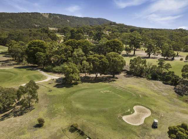 Aerial view from Chalambar Golf Club.