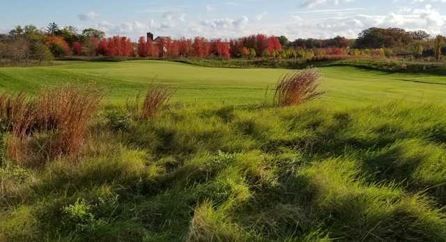 View of a green at Shepherd's Crook Golf Course.