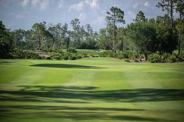 View from a fairway at Old Corkscrew Golf Club.