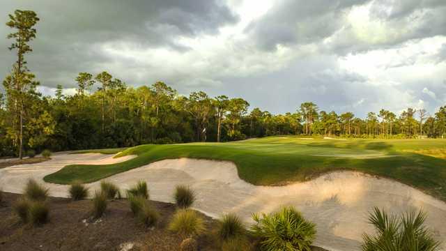 View of the 11th green at Old Corkscrew Golf Club.