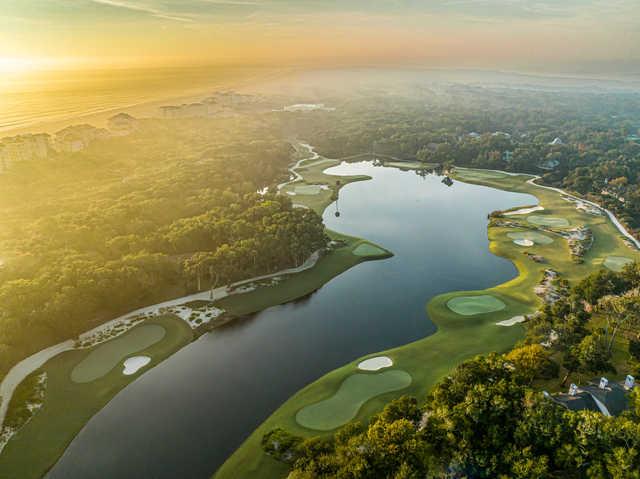 Aerial view of Little Sandy Short Course