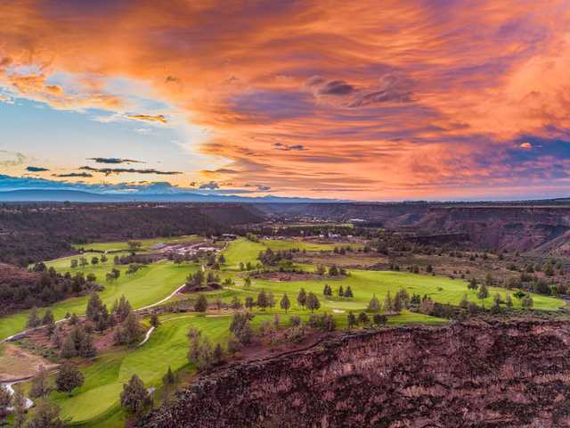 Aerial view from Crooked River Ranch Golf.
