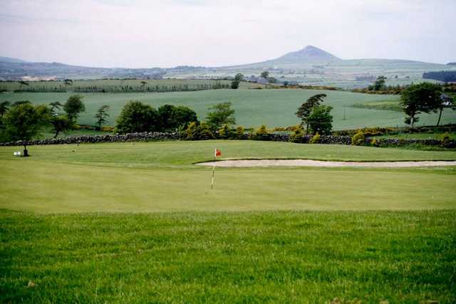 A view of a green at Roundwood Golf Club.