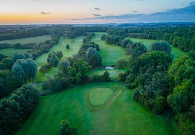 Aerial view from Brierley Forest Golf Club.